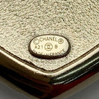 Chanel Heart Coco Mark Rhinestone A21 B Gold Brooch — view 6