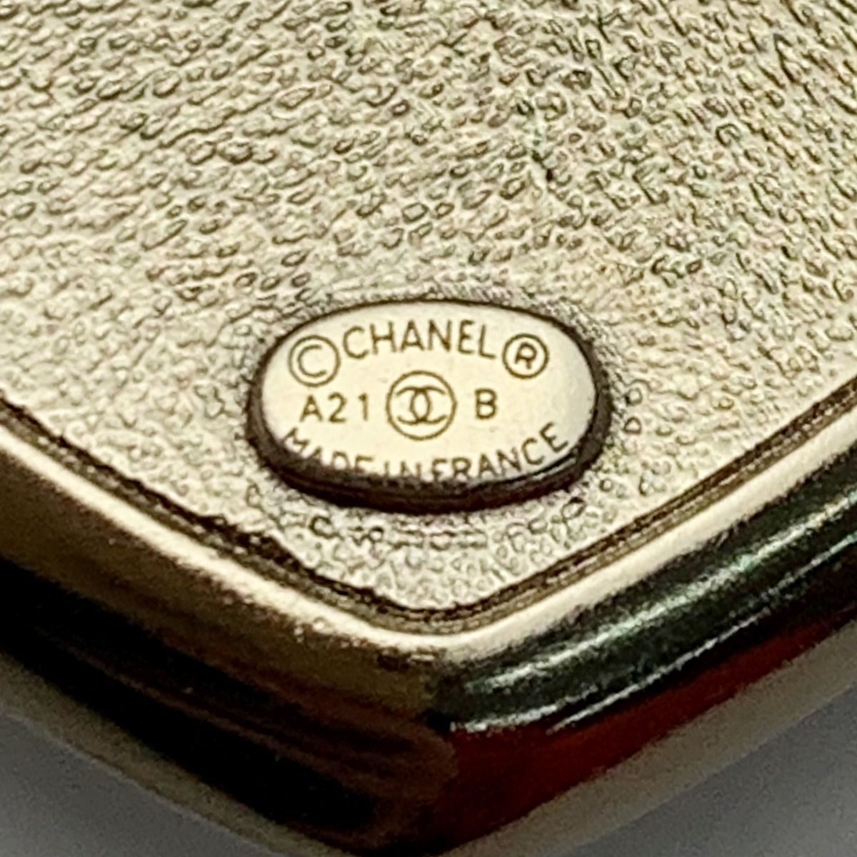 Chanel Heart Coco Mark Rhinestone A21 B Gold Brooch — view 6