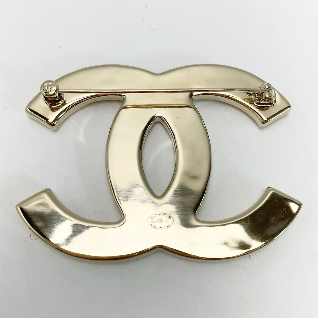 Chanel Coco Mark Pink Black Brooch Accessories — view 3
