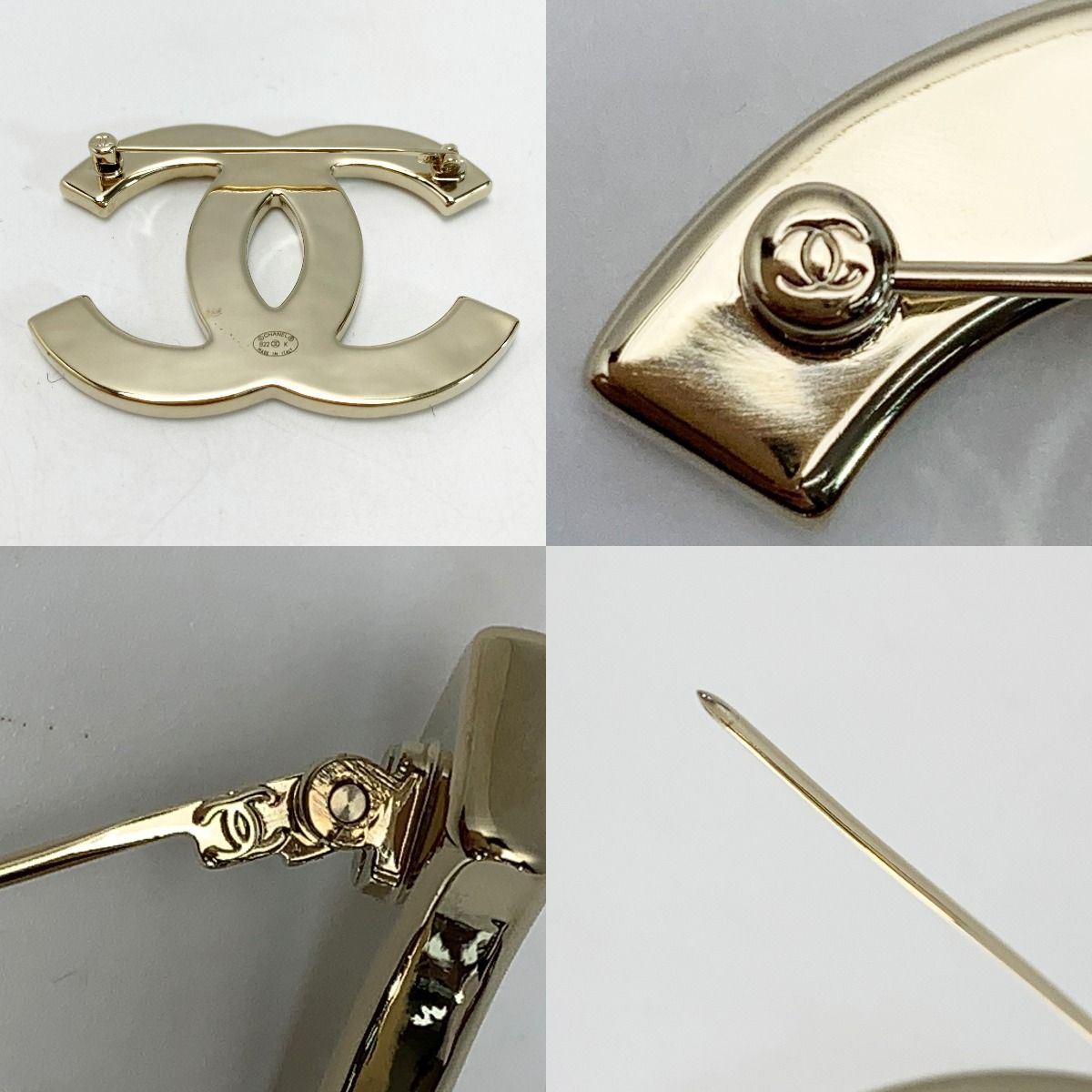 Chanel Coco Mark Pink Black Brooch Accessories — view 8