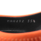Louis Vuitton Arc Light Line Leather Use Satin Rubber Logo Back Strap Pumps — view 8