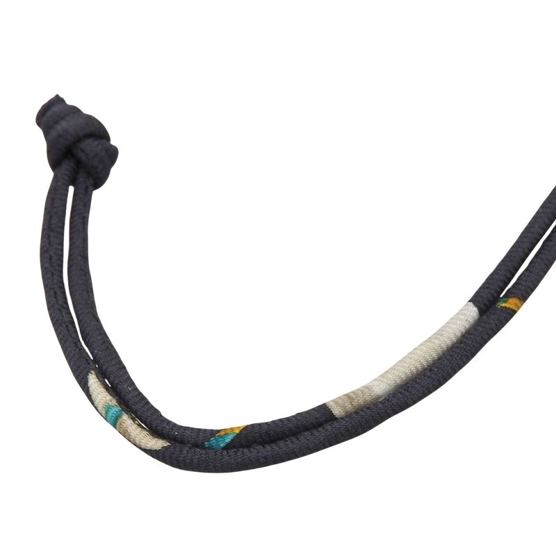 Hermes Petite Ash Teapot Leather Bag Charm Light Blue Black Bicolor — view 6