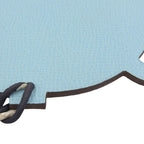 Hermes Petite Ash Teapot Leather Bag Charm Light Blue Black Bicolor — view 5