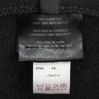 Gucci Rabbit 100% Leather Use Felt Hat Black Silver Hardware — view 7