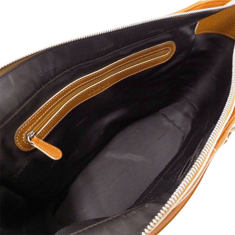 Loewe Bag Tote Senda Leather Camel Handbag Commute — view 6