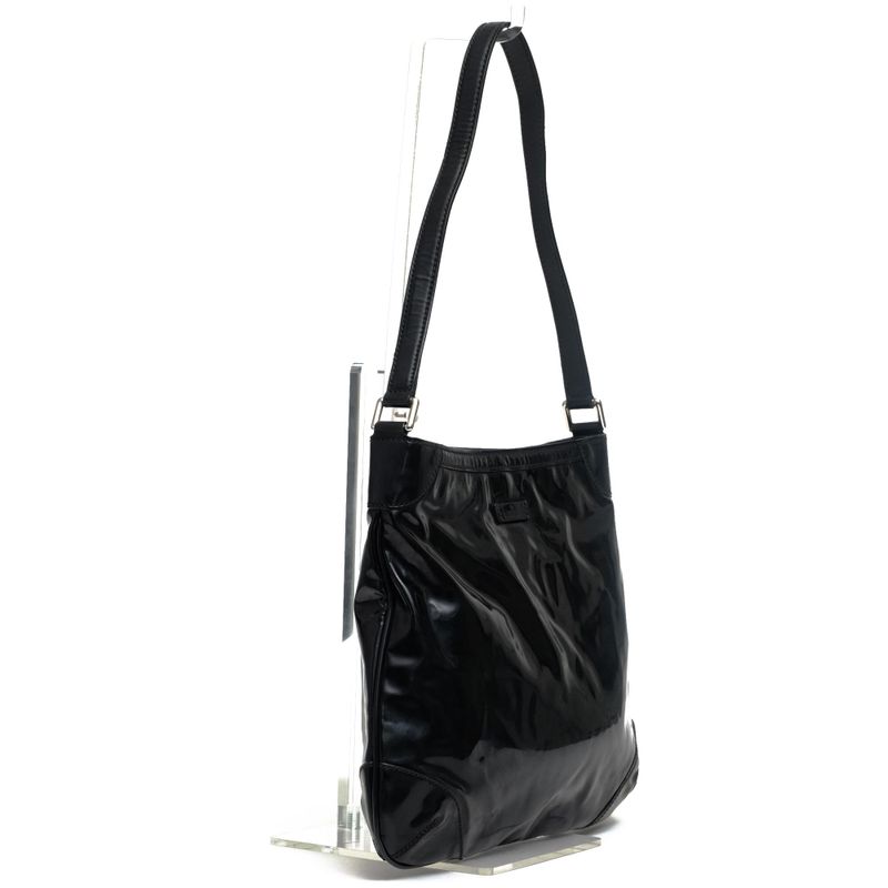 Gucci Bag Shoulder Women Enamel Patent Leather Black — view 3