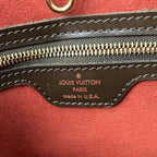 Louis Vuitton Hampstead PM Handbag Damier Ebene Brown Gold Hardware — view 9