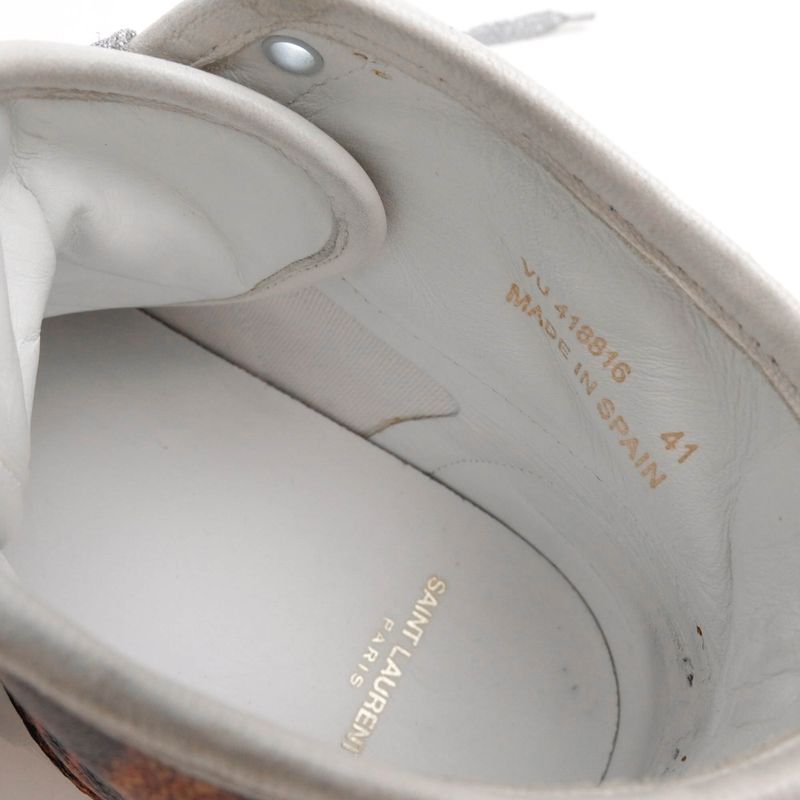Yves Saint Laurent Shoes Sneakers High Cut Men Leather — view 8