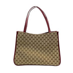 Gucci Horsebit Tote Bag GG Canvas Leather Beige — view 2