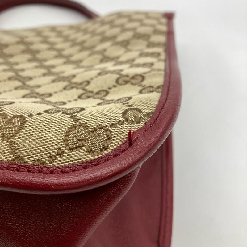 Gucci Horsebit Tote Bag GG Canvas Leather Beige — view 5