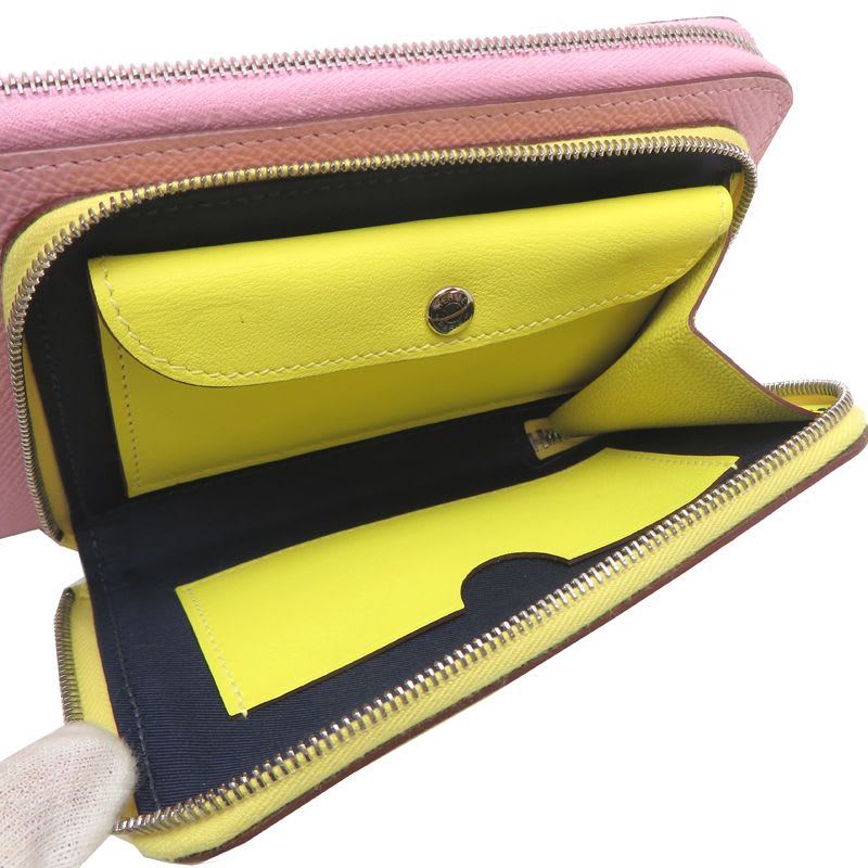 Hermes Shoulder Nouveau To Go Zip B Stamp Swift Mauve Bag — view 8