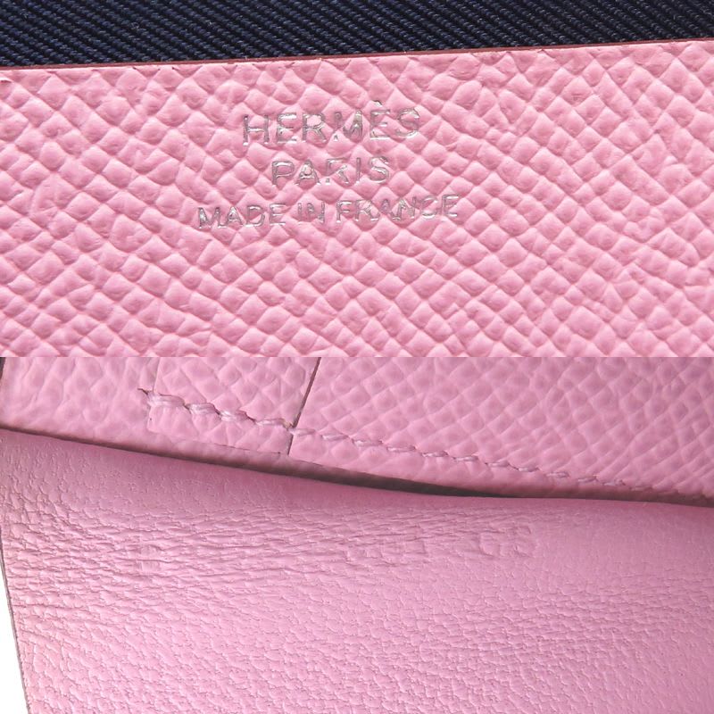 Hermes Shoulder Nouveau To Go Zip B Stamp Swift Mauve Bag — view 9