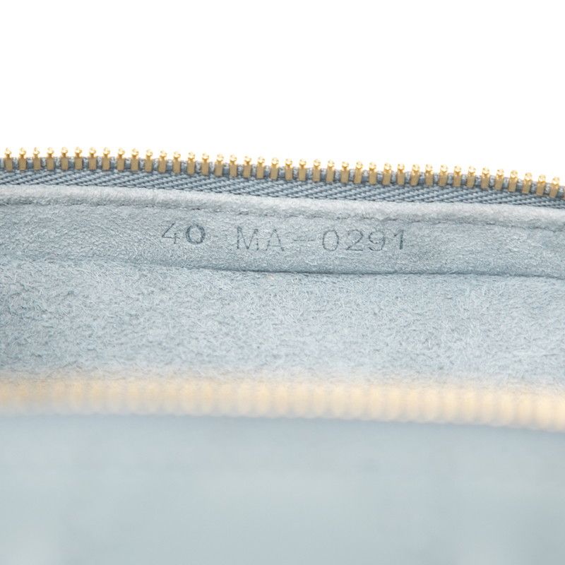 Dior Cannage Lady Micro Vanity Bag Shoulder 2way Light Blue Leather — view 6