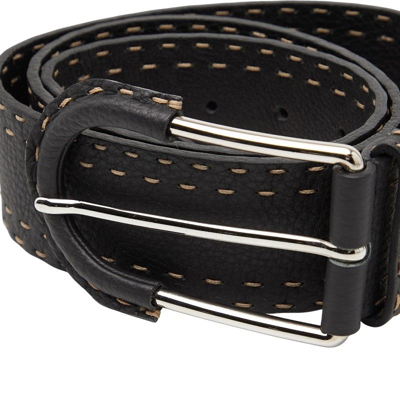 Fendi Selleria Belt Size 90 36 Black Leather — view 5