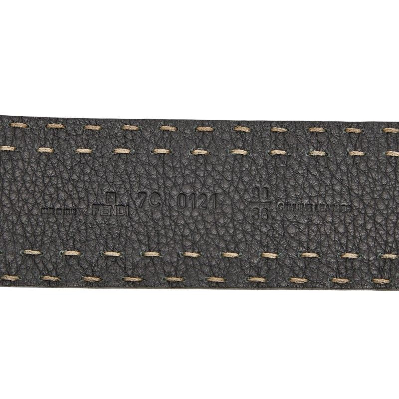 Fendi Selleria Belt Size 90 36 Black Leather — view 6