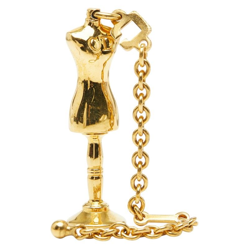 Dior CD Logo Torso Mannequin Motif Gold Plated — view 4