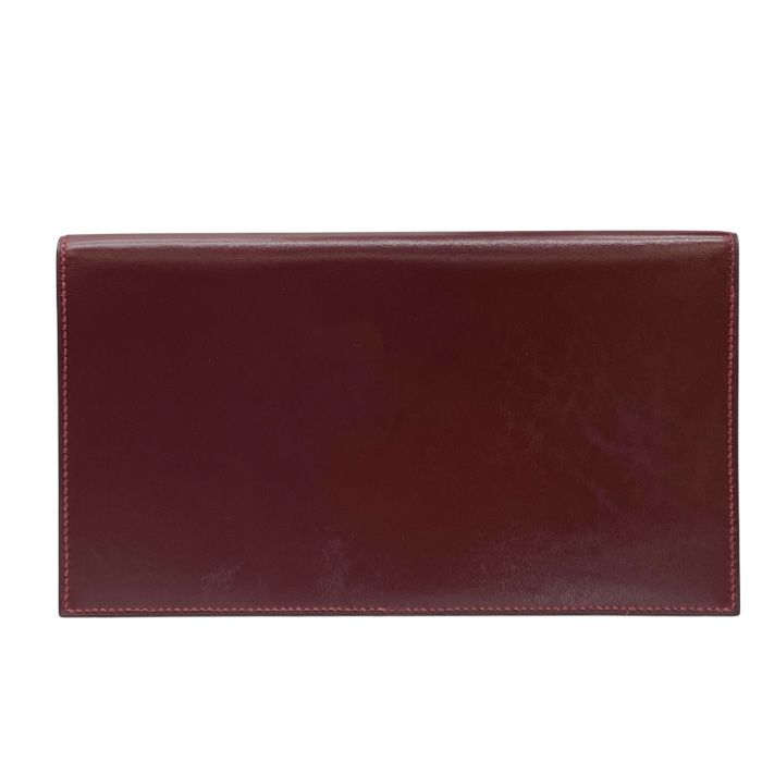 Hermes Bifold Card Case Pass Business Holder Billfold Box Calf — view 2