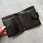 Chanel Coco W Hook Bifold Wallet Lamb Leather Black Compact — view 7