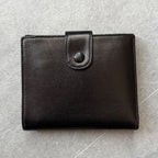 Chanel Coco W Hook Bifold Wallet Lamb Leather Black Compact — view 6