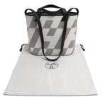 Hermes Toile Ash H Ambier PM 2-Way Shoulder Bag White Black — view 4