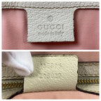Gucci Sherry Line Pink Ivory GG Canvas Leather Tote Bag — view 4