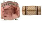 Gucci Sherry Line Pink Ivory GG Canvas Leather Tote Bag — view 9