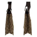 Gucci Beige Brown GG Canvas Leather Shoulder Bag Pochette — view 7