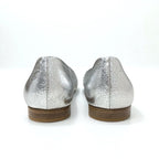 Louis Vuitton Flat Shoes Leather Silver Logo Ballet — view 5
