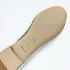 Louis Vuitton Flat Shoes Leather Silver Logo Ballet — view 8
