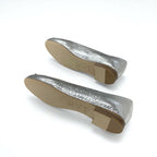 Louis Vuitton Flat Shoes Leather Silver Logo Ballet — view 6