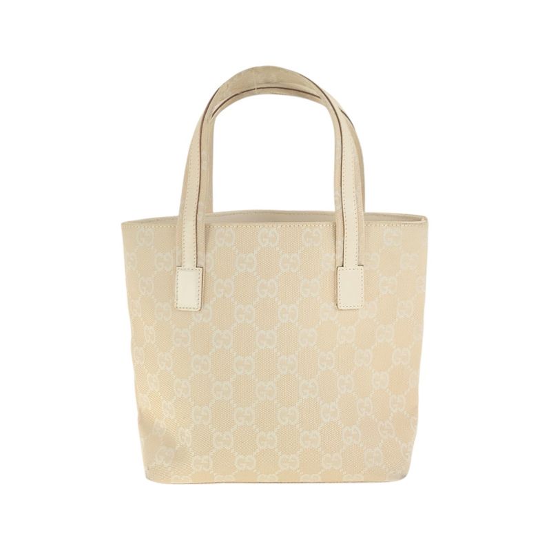 Gucci Beige Ivory GG Canvas 002.1079 Tote Handbag — view 2