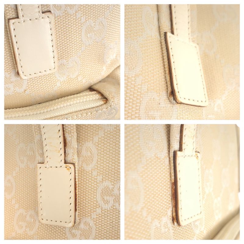 Gucci Beige Ivory GG Canvas 002.1079 Tote Handbag — view 4