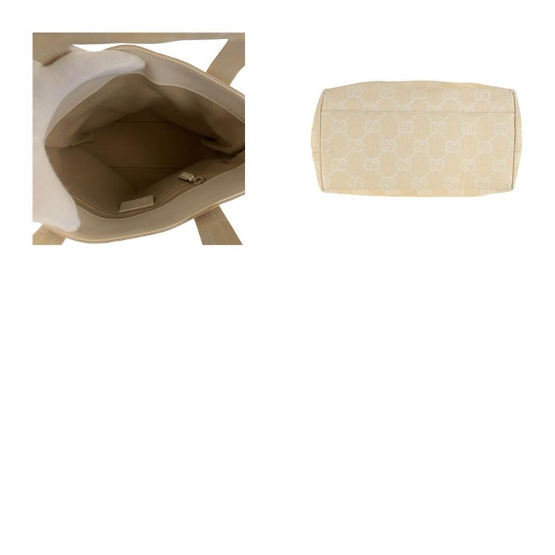 Gucci Beige Ivory GG Canvas 002.1079 Tote Handbag — view 9