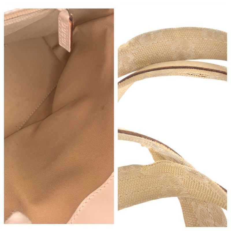 Gucci Beige Ivory GG Canvas 002.1079 Tote Handbag — view 5