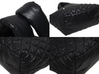 Chanel Coco Cocoon Small Tote Handbag CC Logo Black Silver — view 6