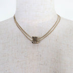 Chanel A22K Coco Mark Cube Necklace Pendant Accessory Gold Weight — view 4