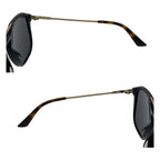 Gucci Black Brown Gold Hardware Acetate GG0321 S 001 5519 145 Sunglasses — view 8