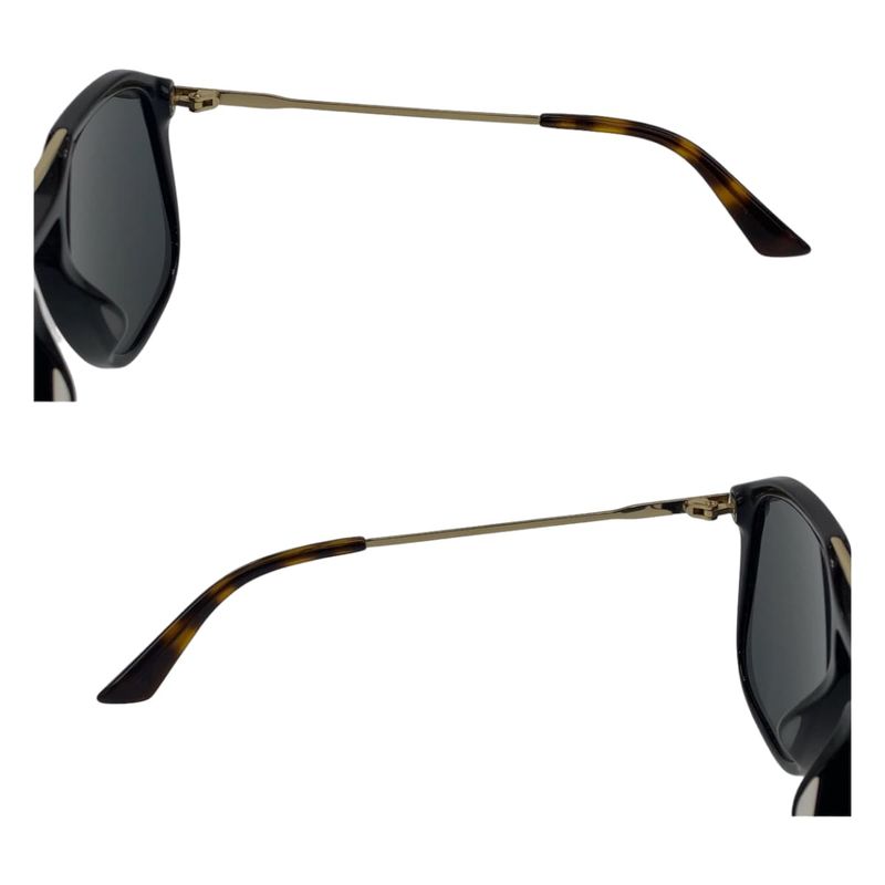 Gucci Black Brown Gold Hardware Acetate GG0321 S 001 5519 145 Sunglasses — view 8
