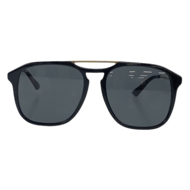 Gucci Black Brown Gold Hardware Acetate GG0321 S 001 5519 145 Sunglasses — view 2