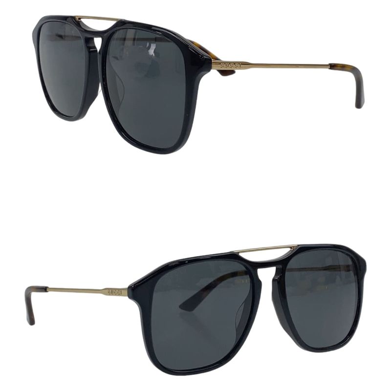 Gucci Black Brown Gold Hardware Acetate GG0321 S 001 5519 145 Sunglasses — view 5