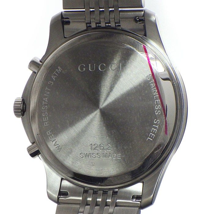 Gucci Watch G-Timeless 126.2 Black Dial Date Chronograph Small Second — view 4