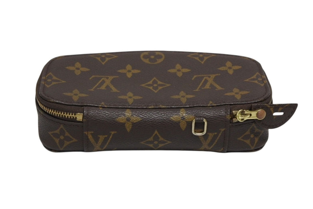 Louis Vuitton Poche Monte Carlo Jewelry Case Brown Gold — view 2