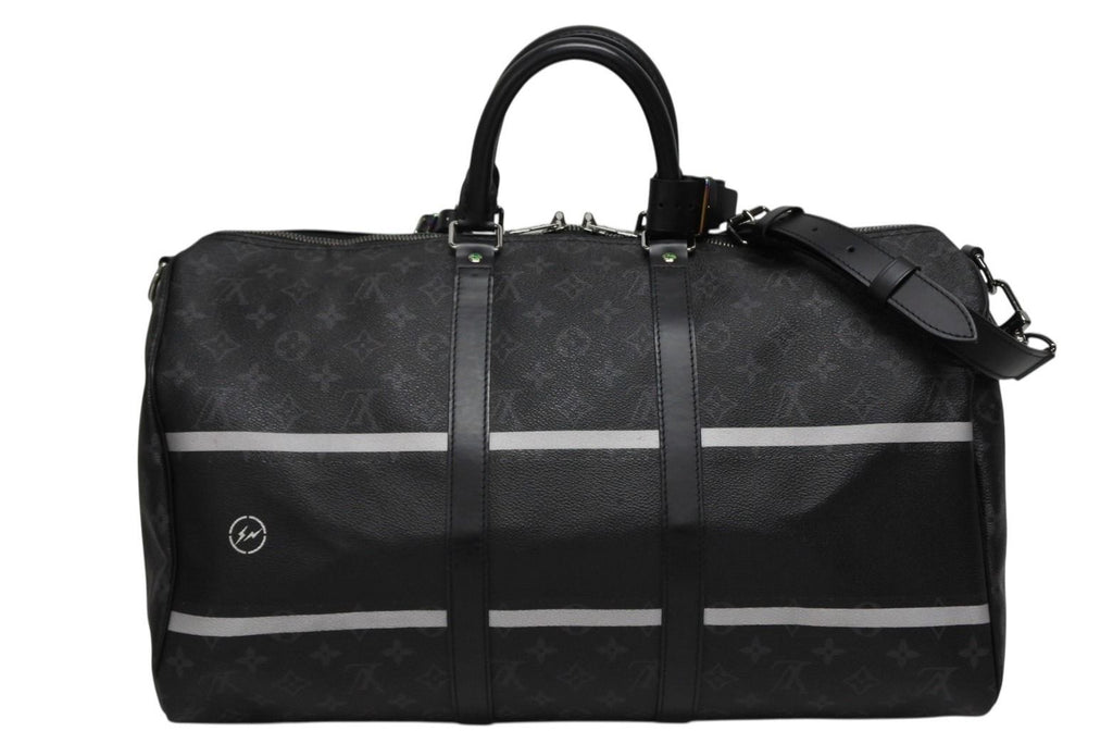 Louis Vuitton Boston Bag Keepall Bandouliere 45 Hiroshi Fujiwara Fragment Black — view 2