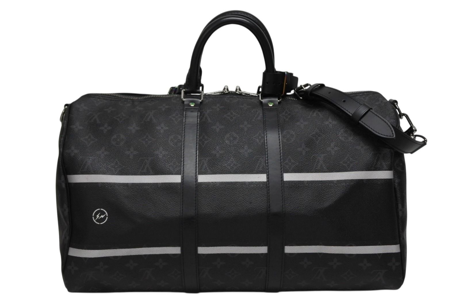 Louis Vuitton Boston Bag Keepall Bandouliere 45 Hiroshi Fujiwara Fragment Black — view 2