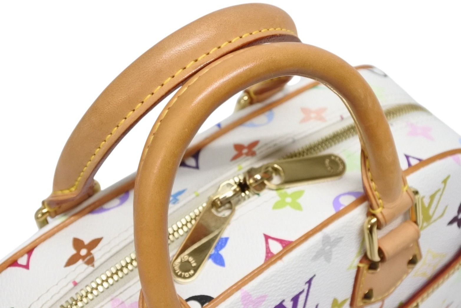 Louis Vuitton Handbag Takashi Murakami White Multicolor Gold — view 5