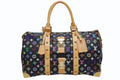 Louis Vuitton Keepall 45 Boston Bag Black Takashi Murakami Multicolor