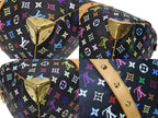 Louis Vuitton Keepall 45 Boston Bag Black Takashi Murakami Multicolor — view 8
