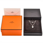 Hermes Amulet Cadenas Necklace 18K White Gold 9.4 g Diamond — view 8
