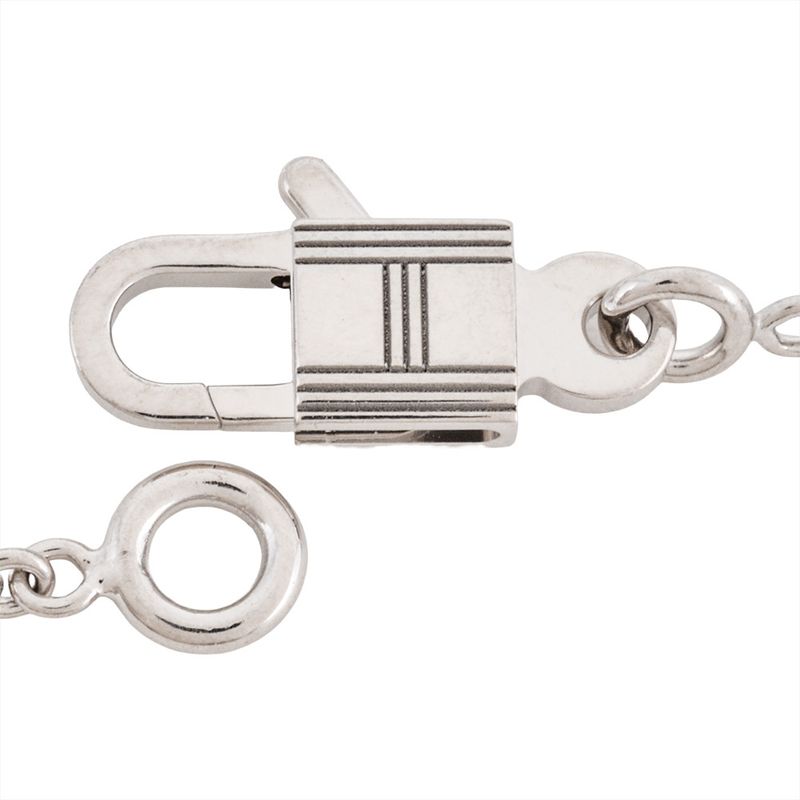 Hermes Amulet Cadenas Necklace 18K White Gold 9.4 g Diamond — view 6