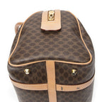 Celine Vintage Small Boston Brown Beige Macadam Canvas AB — view 8